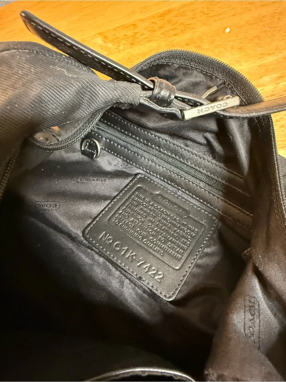 Coach Black Shoulder Hobo Bag